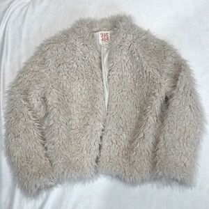 Vintage 1980’s Faux Fur Cropped Jacket Size XS